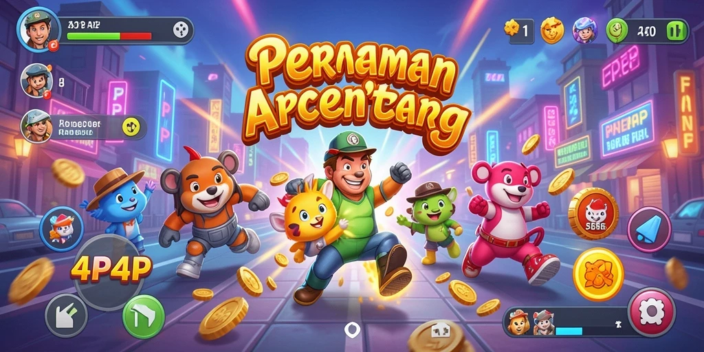Gameplay seru 4P4P dengan berbagai tantangan menarik.