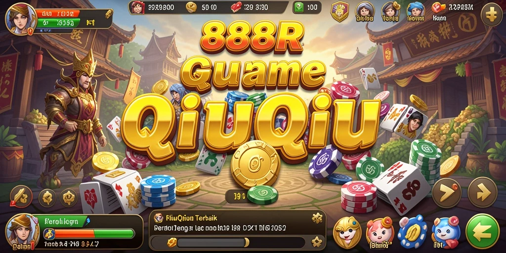 Screenshot utama 888R menampilkan gameplay seru QiuQiu.