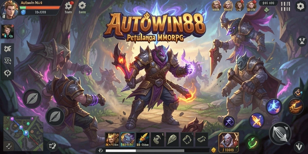 Screenshot gameplay AUTOWIN88 yang menampilkan pertempuran epik dan grafis memukau.