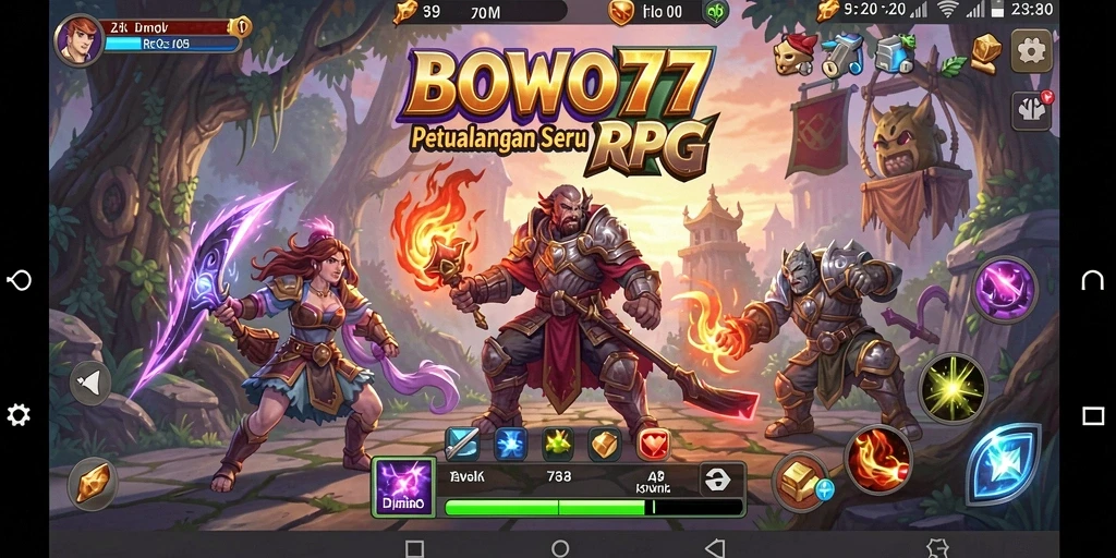 Gameplay menarik di petualangan RPG BOWO77 dengan aksi seru.