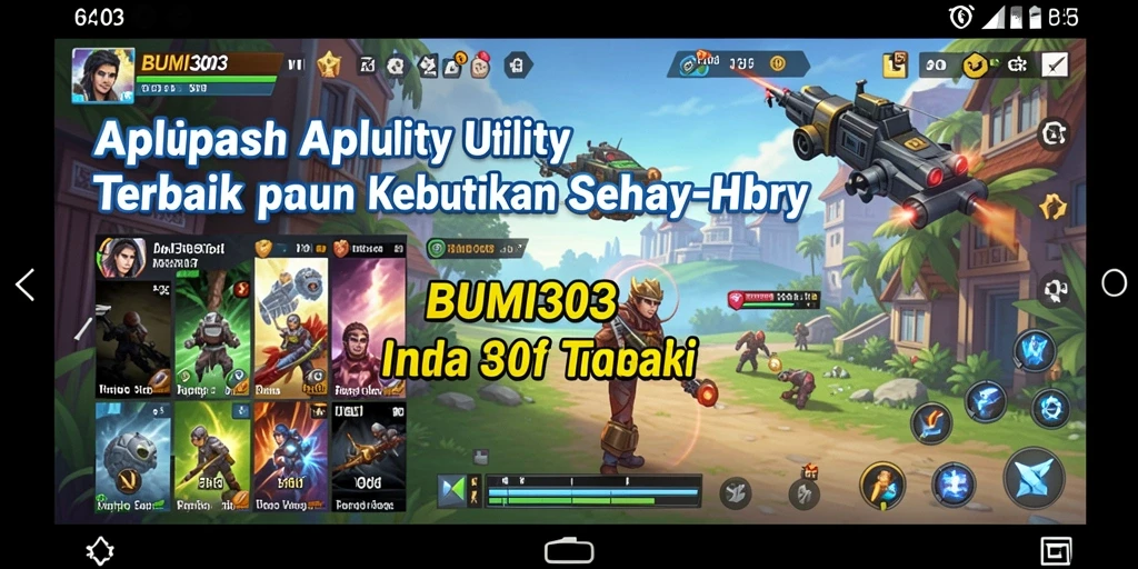 Tampilan antarmuka BUMI303 yang memudahkan pengguna.