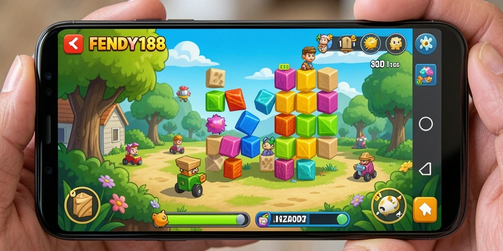 Tampilan gameplay FENDY188 dengan berbagai tantangan Puzzle yang menarik.