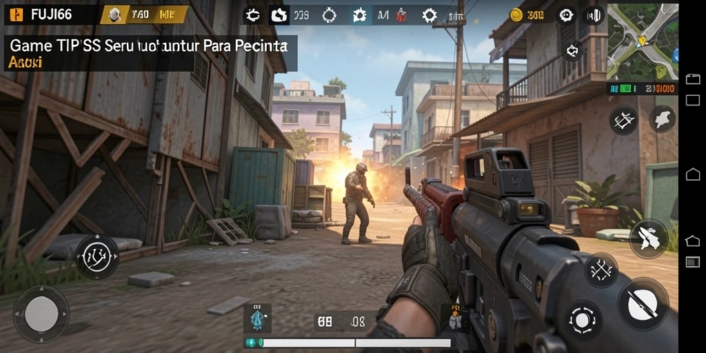 Screenshot FUJI66 menunjukkan aksi seru dalam gameplay TPS.