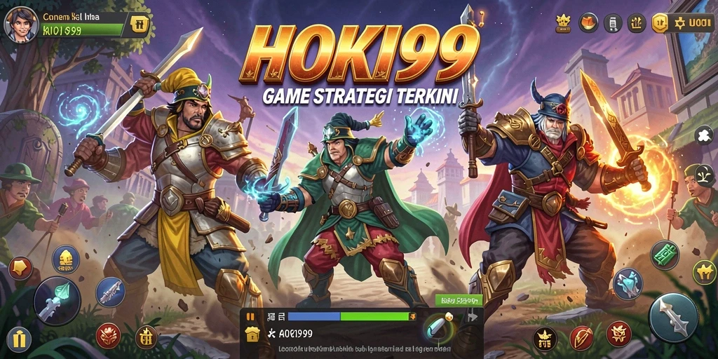 Tangkapan layar gameplay HOKI99 menampilkan pertempuran strategi yang intens.