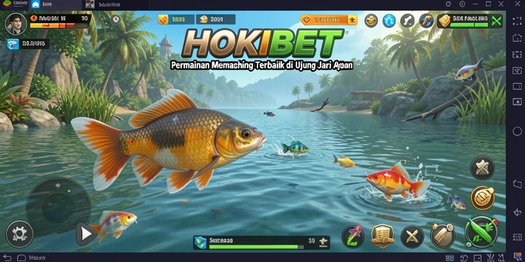 Tampilan gameplay HOKIBET yang mendebarkan dan penuh aksi memancing.