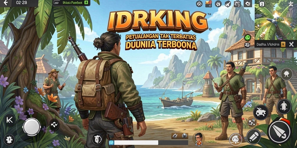 Tampilan gameplay <strong>IDRKING</strong> yang menakjubkan dalam dunia terbuka.