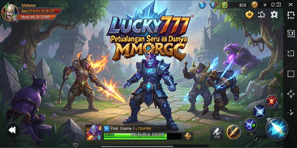 Tampilan gameplay seru LUCKY777 yang memikat di dunia MMORPG.