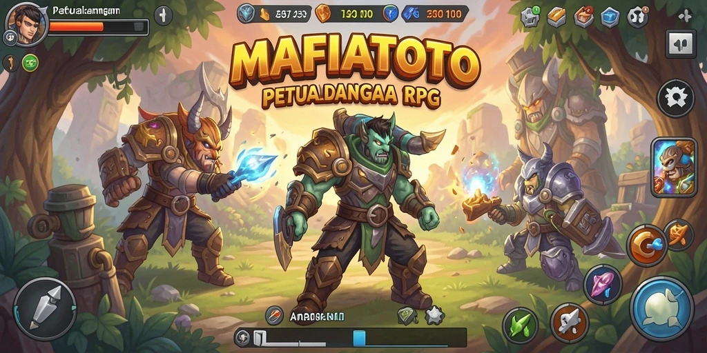 Tampilan seru dari gameplay RPG MAFIATOTO yang penuh tantangan.