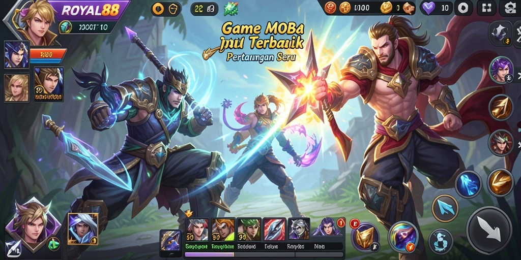 Tangkapan layar dari gameplay seru ROYAL88 di medan pertempuran.