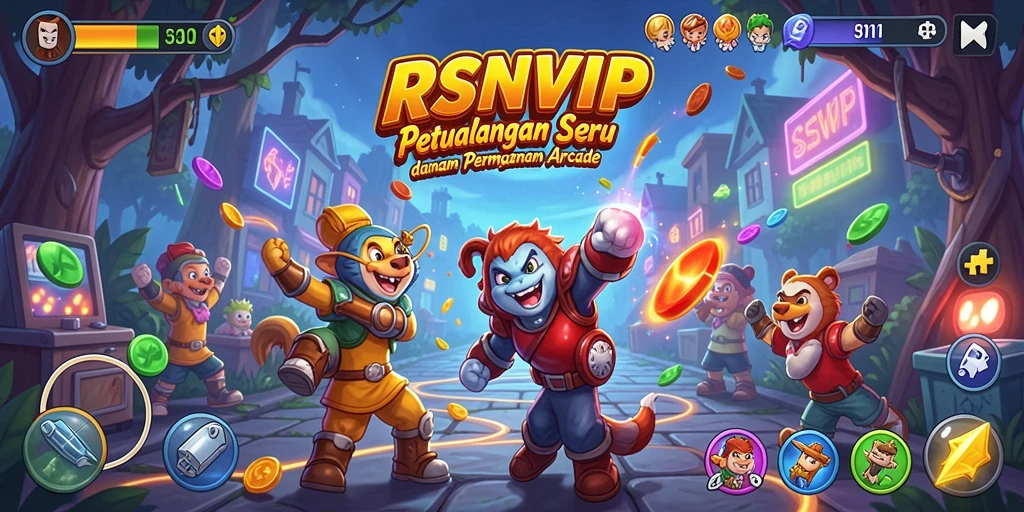 Screenshot RSNVIP menampilkan aksi seru dalam game Arcade.