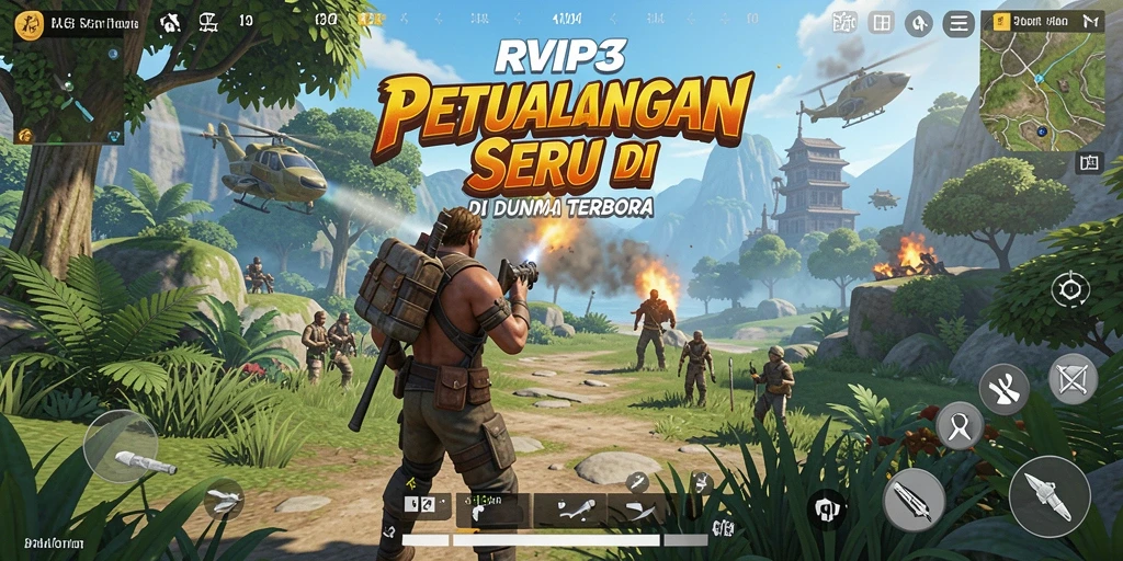 Tampilan gameplay yang menarik di dunia terbuka RVIP3.
