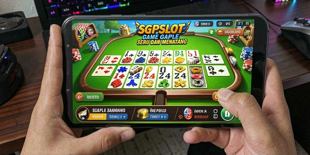 Screenshot SGPSLOT menampilkan tampilan gameplay Gaple yang menarik dan interaktif.