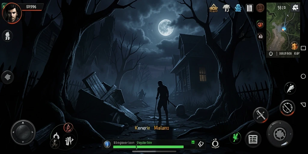 Gameplay menegangkan di dunia horror SR996 yang menakutkan.